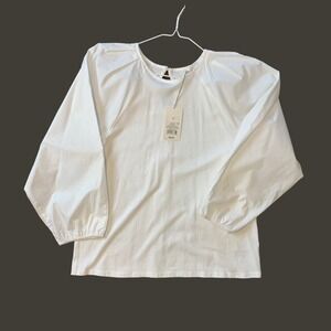 a new day White Blouse Top Size Small NWT!‎